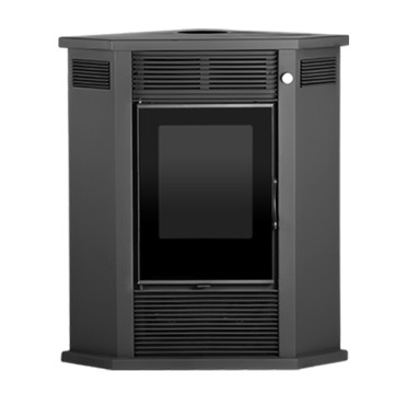 Salamandra a lenha Safira Angle Style de Canto C/ Ventiladores - Solrak